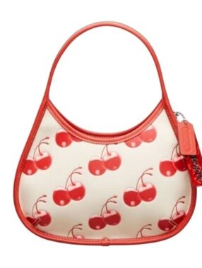 COACH Ergo Bag In Coachtopia Leather With Cherry Print LIMITED EDITION RARE